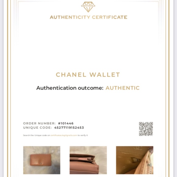 Authentic CoCo CHANEL Pink Bi Fold Leather Wallet/WOC/Authenticity Certificate - Picture 6 of 17